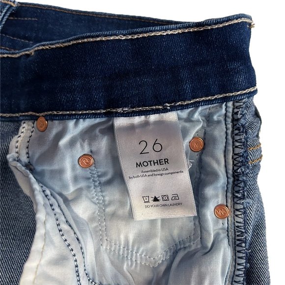 Mother Denim Insider Ankle Mid-Rise Jeans, Sweet Lime, 26 - Picture 10 of 10